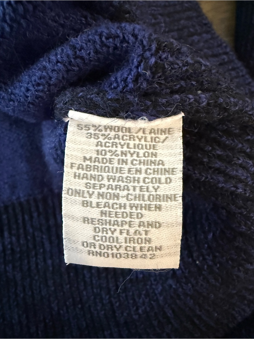 NWT✨ Toscano Firenze Navy Full-Zip Cardigan Sweater Size Medium - Picture 10 of 10